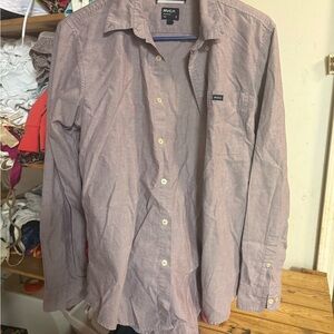 RVCA Men's Button-Down Shirt in Dusty Mauve